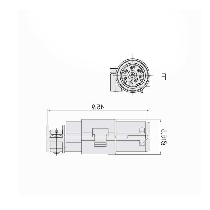 Female connector, Quintax-008-F, 09150083113